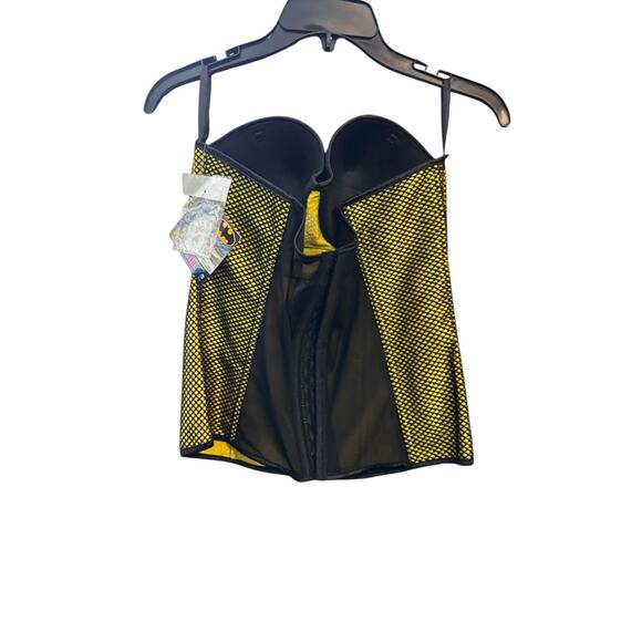 Rubies DC Comics Batgirl Fishnet Corset Large New Batman Halloween Cosplay - Picture 2 of 8